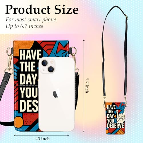 Small Crossbody Bags for Women Touchscreen Cell Phone Bag Cross Body Purses with adjustable Strap,Gifts For Teenage Girls - color: Victory V-shaped Gesture Pop Art