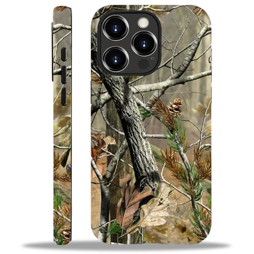 Case for iPhone 15 Pro Max, Dual Layer Phone Cover, Real Jungle Camo | Shockproof Hybrid Phone Case, Soft TPU and Hard PC, Durable Anti-Scratch Protection - color: Real Jungle Camo, size: Iphone 15 Pro Max