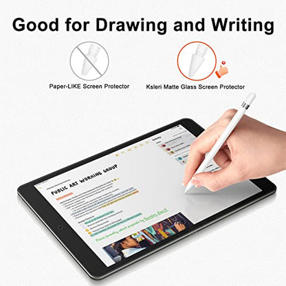 [2 Pack Matte Glass Screen Protector for iPad 10.2 inch(2021/2020/2019 Model, 9th/8th/7th Generation) Anti-Glare Anti-Fingerprint Tempered Glass Film with Alignment Frame - size: iPad 10.2"