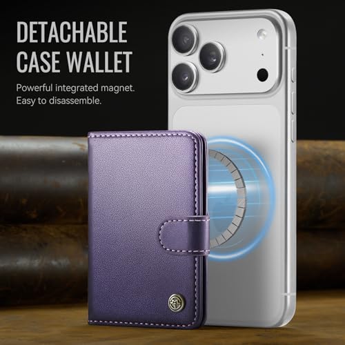 for Magsafe Magnetic Phone Wallet Card Holder, Elegant Purple - color: Elegant Purple