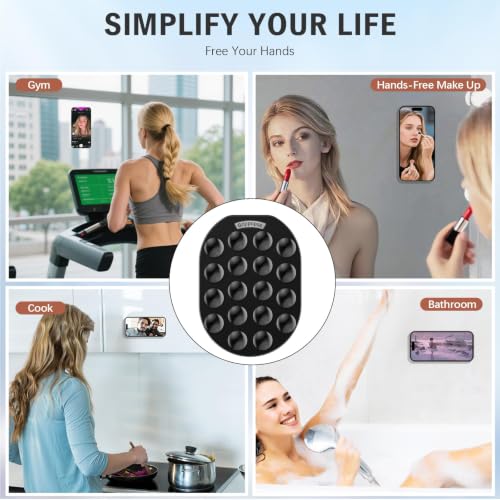 Magnetic Phone Grip Holder for MagSafe Phone Grip,Magnetic Silicone - color: Blue