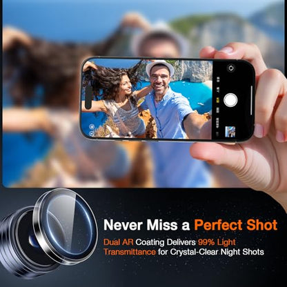 LK 2 Pack for iPhone 17 Pro/17 Pro Max Camera Lens Protector, Clear - color: Transparent