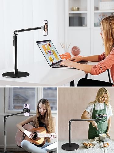 elitehood Overhead Phone Stand, Overhead Tripod for iPhone Desk Recording - style: Desk Stand