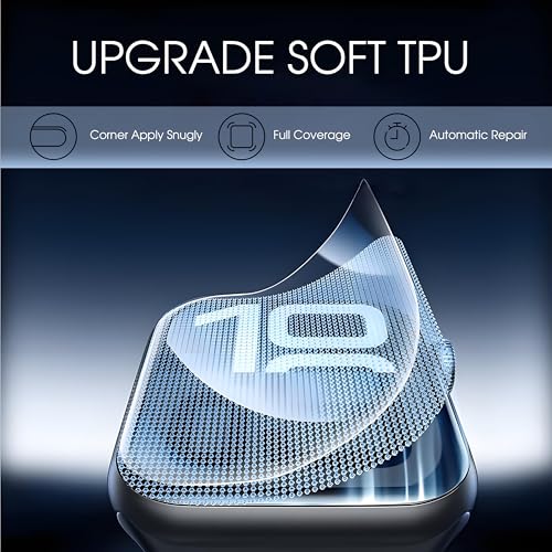 7 Packs Screen Protector for Apple Watch Series 10 42mm, Upgrade Flexible TPU Film for iWatch S10,HD Clear, Anti Scratch 0 Bubble, HD Touch Sensitive (Series