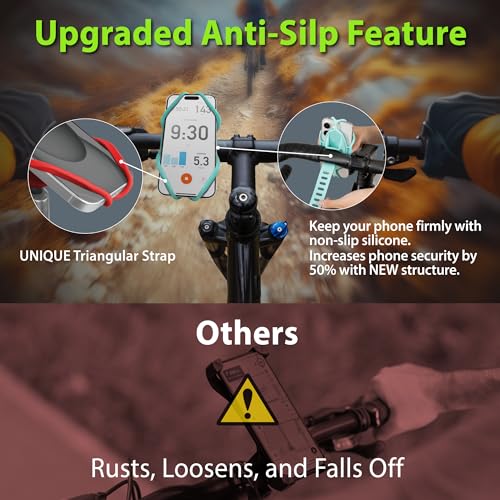 Bone Bike Tie 5, Universal Bike Phone Handlebar Mount for 4.7"-7.2" Phones - color: Black - Bike Tie 5