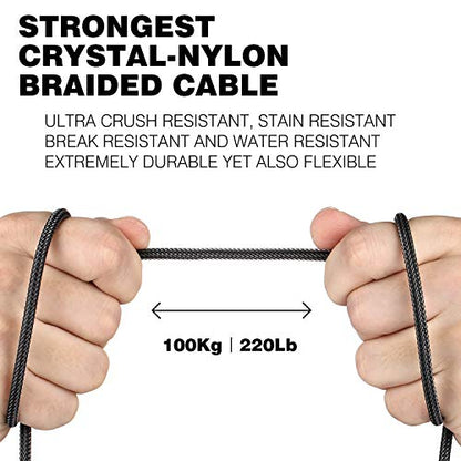 Headphone Extension Cable, DUKABEL 3.5mm TRRS Mic-Supported Extender -4Feet - color: Grey, size: (4 Feet / 1.2 Meters)