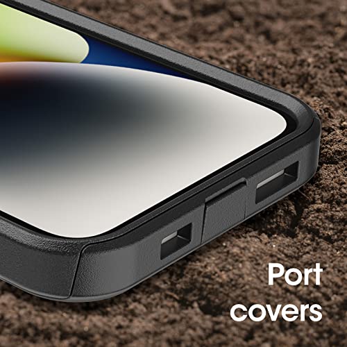 OtterBox iPhone 14 & iPhone 13 Commuter Series Case - BLACK , slim & tough, pocket-friendly, with port protection | Slim - color: Black