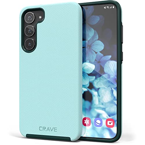 Crave for Samsung Galaxy S23 Plus Case, Shockproof Protection Dual Layer Case for Samsung Galaxy S23 Plus (6.6 inch) - Aqua - color: Aqua, size: Galaxy S23+