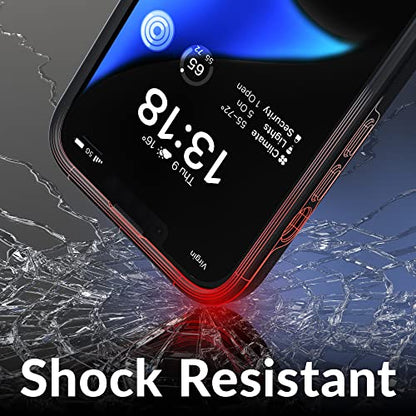 Crave Dual Guard for iPhone 14, Shockproof Protection Dual Layer Case for Apple iPhone 14 (6.1") - Black - color: Black