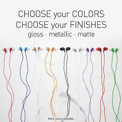 Panasonic ErgoFit Wired Earbuds, In-Ear Headphones with Dynamic Crystal-Clear Sound and Ergonomic Custom-Fit Earpieces (S/M/L), 3.5mm Jack for Phones and Laptops, No Mic - RP-HJE120-KA (Matte Black) - color: Matte Black, size: S/M/L, style: No Mic