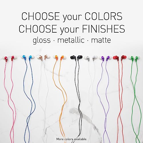 Panasonic Ergofit in-Ear Earbud Headphones Matte Black/Red (RP-HJE120-KB) - color: Matte Black/RED, size: S/M/L, style: No Mic