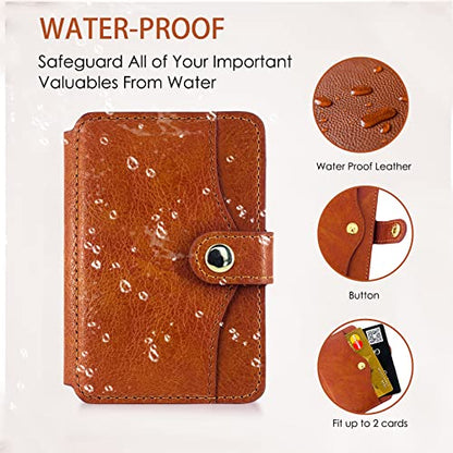 M-Plateau Phone Purse With Slim Sticker Compatible with Most Smartphones (Brown) - color: Brown