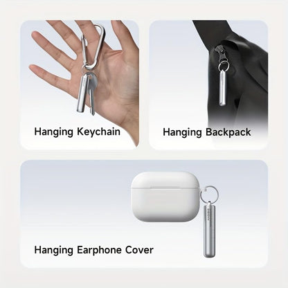 SIM Card Tray Removal Tool with Cleaning Brush, 2 in 1 Portable Keychain Eject Pins Reset Needle Opener Cleaning Pen for Most Phones