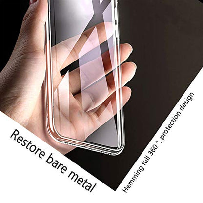 Cover for TCL 30 SE (6.52") with [2 X Tempered Glass Protective Film], [Ultra-Thin Clear Soft TPU Shockproof Case] Anti-Yellow Phone Case for TCL 30 SE - Clear