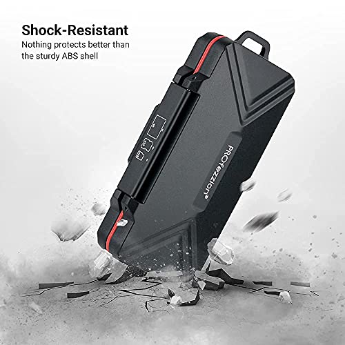 PROfezzion Memory Card Case for 6 CF/Cfast, 12 SD/SDXC/SDHC & 18 Micro SD - color: Black - 36 Slots