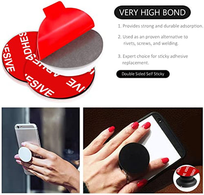 AZXYI Very High Bond Sticky Adhesive, 9 Pack Adhesive Replacement for Socket Base, 1.4 inches Double Sided Sticker Tapes for Phone Collapsible Grip & Stand Base - size: 1.4 inches Diameter