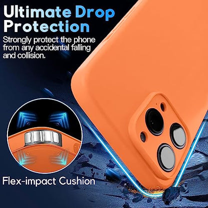 Crossbody Lanyard Strap Case for iPhone 14 Pro Max, Neck Cross Body, Adjustable Holder Removable, Drop Protection Shockproof, Hands-Free Silicone Case 6.7 inch, 150 cm Strap, iP14PM- Orange - color: Orange