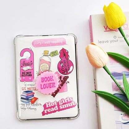 Book Lover Kindle Grip, for Kindle E-Readers and Smartphones, Foldable and Rotating Kindle Charm, A Gift for Book Lover - color: BOOK LOVER