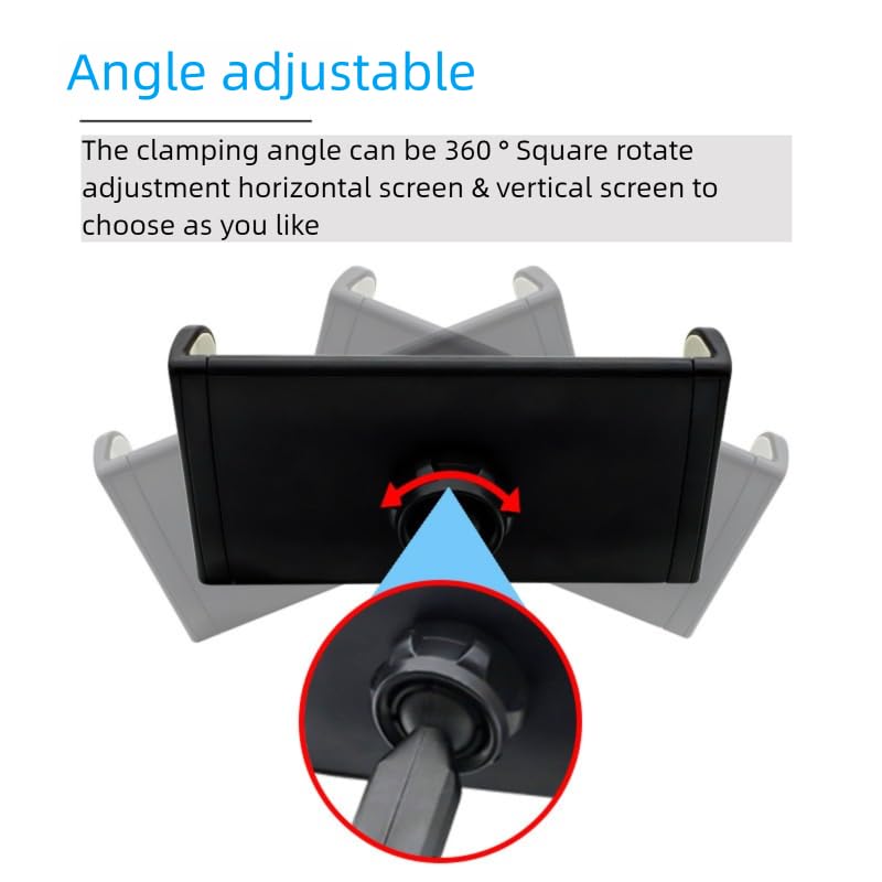 Drone Tablet Mount, Adjustable 4.7-12.9" Bracket for DJI Controllers