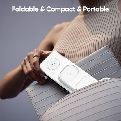 7-in-1 Wireless Charging Station for Apple Devices, ACOZVIN Magnetic Wireless Charger &4 USB Ports(PD65W USB-C), 5FT Cord Flat Plug, Foldable Charger Stand for MacBook,iPhone 16/15/14, iWatch &AirPods