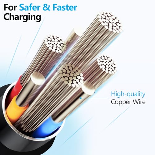 Puxnoin Multi Charging Cable 5 in 1, 2Pack 4FT USB C Multi Charger Cable