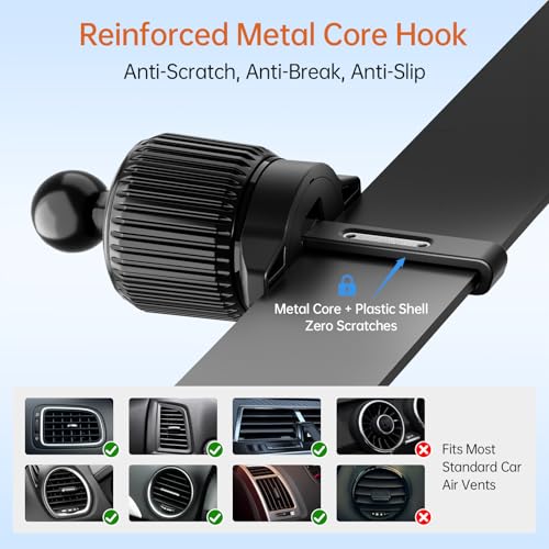 Air Vent Phone Mount for Car, Magnetic for MagSafe & Dashboard
