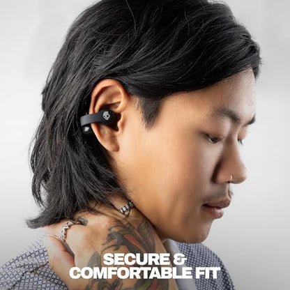 Skullcandy Push 720 Open Wireless Open-Ear Bluetooth Earbuds - True Black - color: Black/Silver