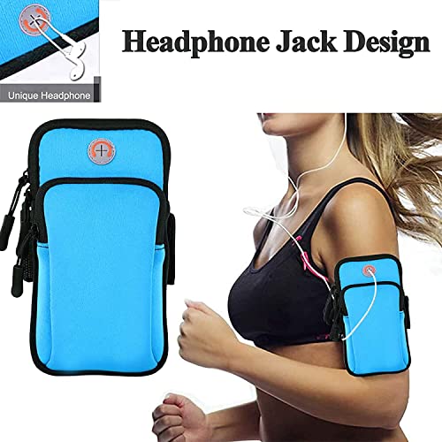 Phone Holder for Running Armband iPhone 17 16 16e 15 14 13 12 11 Pro Max Xs Xr X 8 Plus SE Mini,Galaxy Ultra S26 S25 S24 S23 S22 Note,Cell Phone Arm Bands Sleeve Workout Gym Jogging Men Women - color: 4-Blue