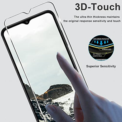 3+3 Pack for Samsung Galaxy A03s Screen Protector + Camera Lens Protector