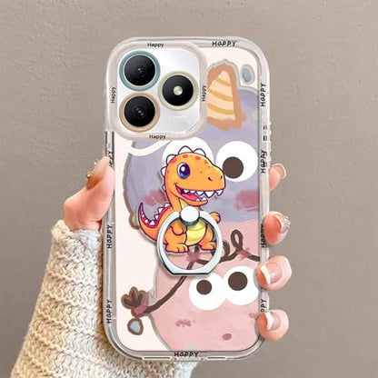 Phone Ring Stand Holder,Dinosaur Cell Phone Grip for Boys,Girls and Kids,Cute Kawaii Finger Ring Grip Stand for iPhone 17 16 15 14 13 Pro Max Plus Air - color: Cute Dinosaur Phone Ring Grip