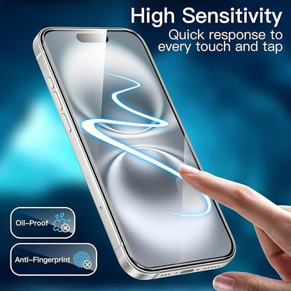 10 Pack Tempered Glass Screen Protector Guard for Apple iPhone 16 PRO Front Bulk
