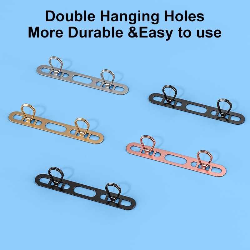 Phone Tether Tab with Two Hook, 0.4mm Ultra-thin Stainless Steel Cellphone Metal Patch,Universal Lanyard Tether Tab for Cell Phone - color: I