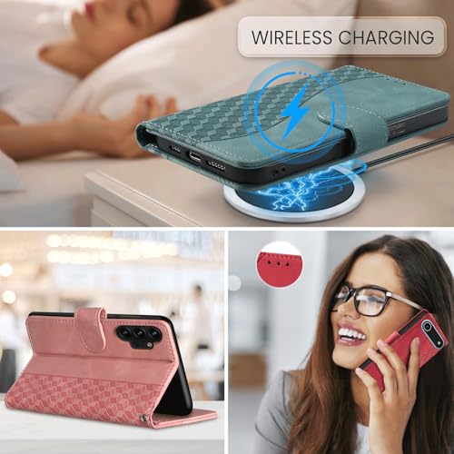 Flip Wallet Case for iPhone 11 PU Leather Purple | RFID Blocking, 3 Card Slots & 1 Cash Pocket, Magnetic Closure, Kickstand Function, Leather Flip Case for iPhone 11 - color: Purple
