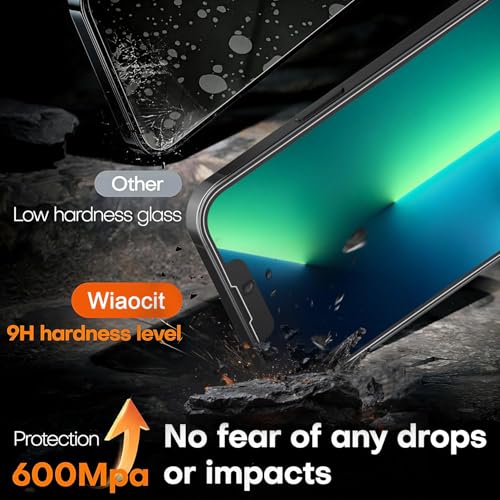 Wiaocit Tempered Glass Screen Protector for iPhone 13 Pro Max - size: iPhone 13 Pro Max-6.7 Inch