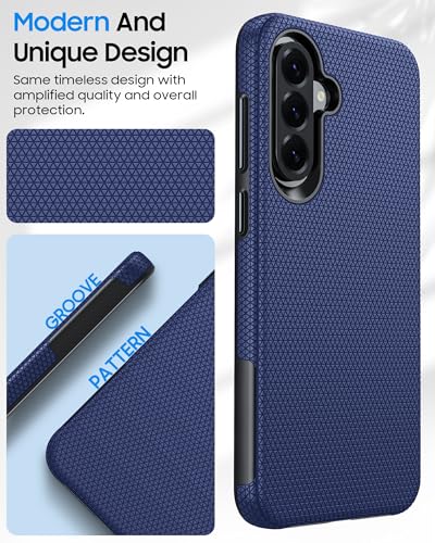 for Galaxy A37 5G Phone Case, Galaxy A36 5G Phone Case, Anti-Slip Textured, 14FT Mili-Grade Drop Protection Tested Samsung A37 5G Case, TPU+PC Dual Layer Shockproof Cover for A56 (Blue) - color: Blue