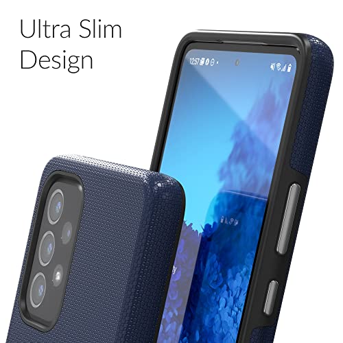 Crave for Samsung Galaxy A53 Case, Shockproof Protection Dual Layer Case for Galaxy A53 5G (6.5 inch) - Navy - color: Navy