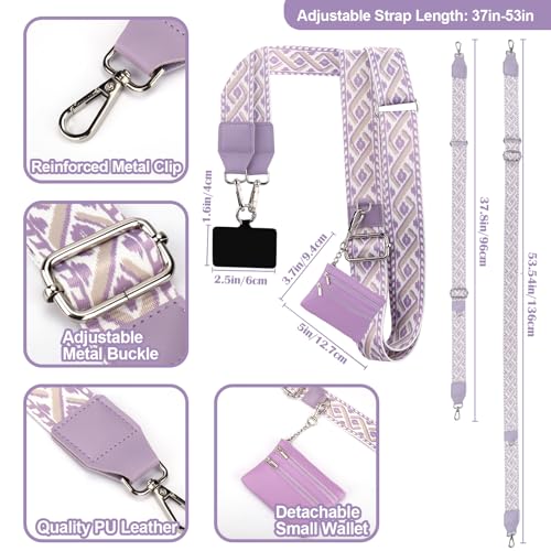 XANGNIER Clip and Go Strap for Phone with Wallet Crossbody,Multicolor 15 - color: Multicolor 15