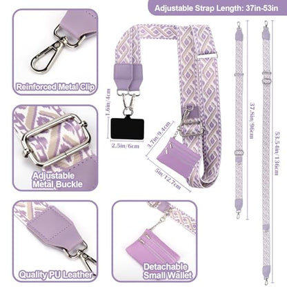 XANGNIER Clip and Go Strap for Phone with Wallet Crossbody,Multicolor 15 - color: Multicolor 15