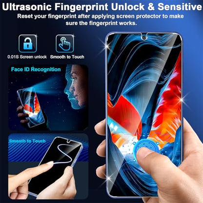 letosan 3 Pack Privacy Screen Protector for Samsung Galaxy S25 FE Tempered Glass + 2 Pack Camera Lens Protector, True 25°Anti Spy, 9H+ Hardness, Fingerprint Unlock, Case Friendly Bubble-Free 6.7Inch - size: galaxy S25 FE-6.7 Inch