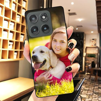 Custom Case Personalized Cover for Motorola Moto Edge 2025 with Photo Logo Text,Customize Picture Name Design Protective Cases Soft Slim,Gift Family Friend Birthday - color: 01 Free Design