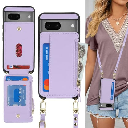 Cavor Compatible with Google Pixel 7 Case Wallet, Purple - color: Purple, size: Google Pixel 7