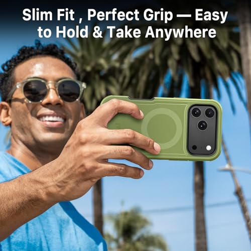 M MYBAT PRO for iPhone 17 Pro Max Case,Heavy Duty Protection Rugged Case - color: Army Green, size: iPhone 17 Pro Max（No Belt Clip）