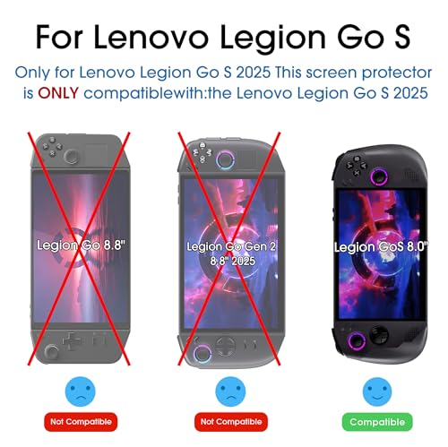 amFilm Screen Protector for Lenovo Legion Go S 8.0'' Handheld 2025 - size: 8.0"