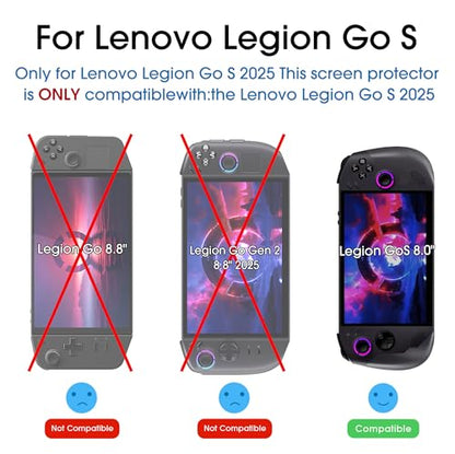 amFilm Screen Protector for Lenovo Legion Go S 8.0'' Handheld 2025 - size: 8.0"