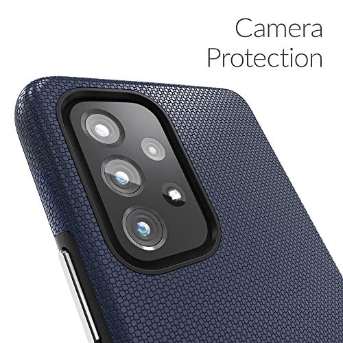 Crave for Samsung Galaxy A53 Case, Shockproof Protection Dual Layer Case for Galaxy A53 5G (6.5 inch) - Navy - color: Navy