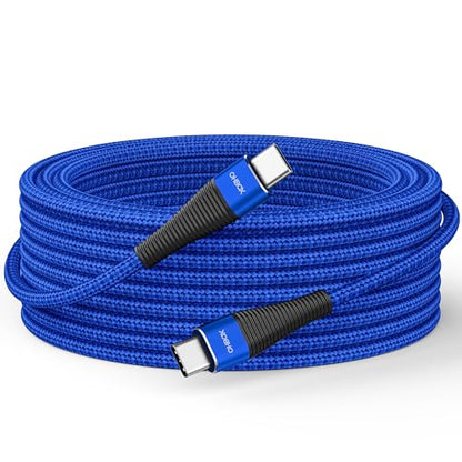 Extra Long USB C Charger 15FT, 100W C to C Cable Fast Charging USB-C Cable - color: Blue, size: 15 FT - 1 Pack, style: USB C to USB C