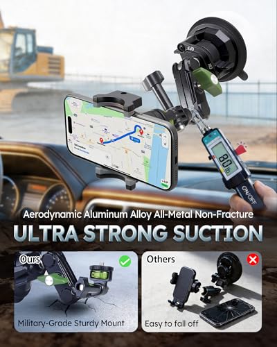 Semi Truck Phone Mount for Drivers, 360° Anti-Shake, Camera Ready - style: sprot