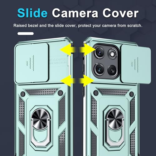for Moto G Stylus 5G 2026/2025 Case Built in Slide Camera Cover - color: Dark Green, size: Moto G Stylus 5G 2026/2025