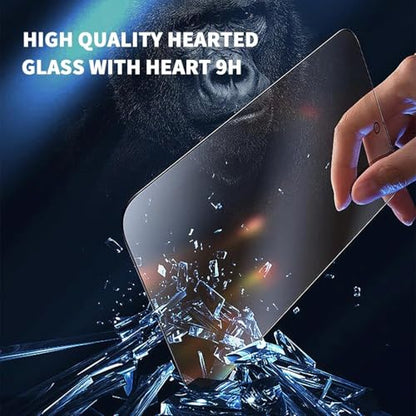 2 Pack Privacy Screen Protector Tempered Glass Curved Compatible with iPhone 16, Anti-Spy Anti-Peep 3D Edge Case Friendly