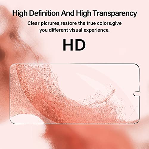 Galaxy S22 Tempered Glass Screen Protector + Camera Lens Protector [ 2 + 2 Pack ][Case Friendly] [Anti-Scratch] [Ultrasonic Fingerprint Unlock] Clear HD Glass Protective Film for Samsung Galaxy S22 - size: Galaxy S22(6.1")